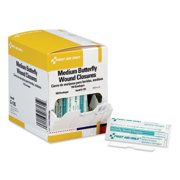 First Aid Only™ Butterfly Wound Closures, 0.38 X 1.75, 100-box freeshipping - TVN Wholesale